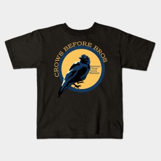 Crows Before Bros Kids T-Shirt